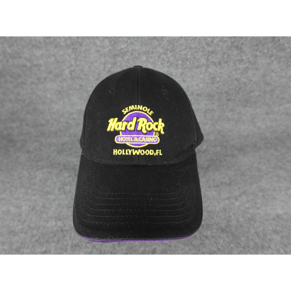 Hard Rock Hotel Casino Seminole Hollywood FL Baseball Hat Mens OSFM Black